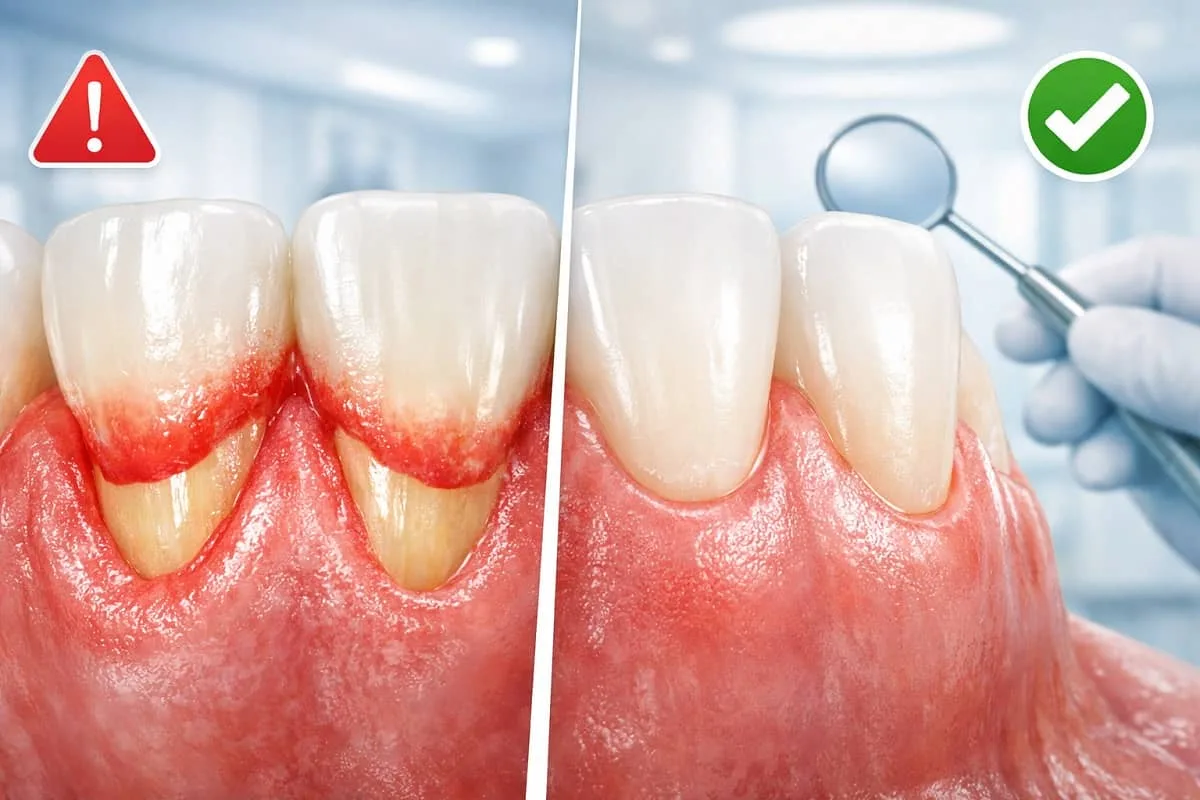 Tụt Nướu Răng Cửa: Dấu Hiệu Nguy Hiểm & Cách Chữa