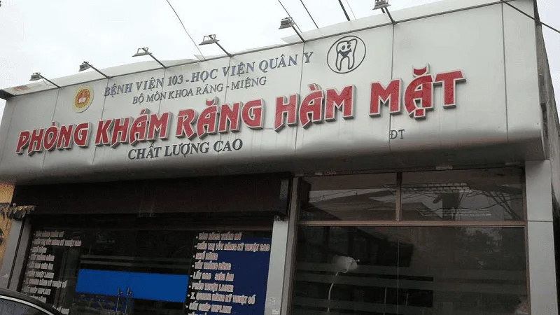 Phòng khám răng miệng tại bệnh viện 103