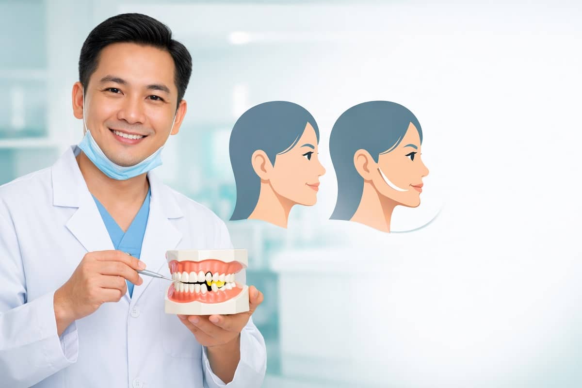 Nhổ răng số 5 có bị hóp má không? Bác sĩ giải đáp rõ