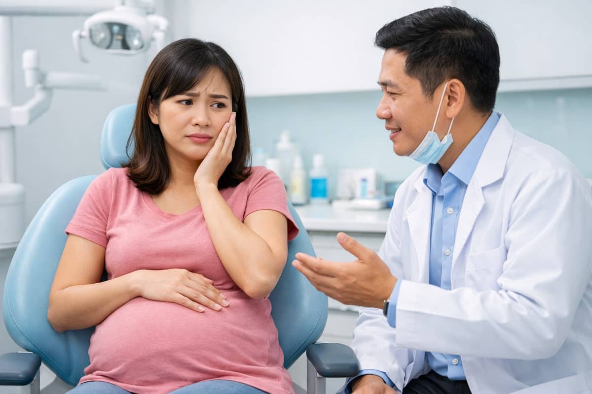 Có bầu 7 tháng nhổ răng được không? Bác sĩ giải đáp
