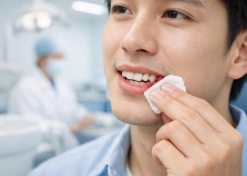 Cách cầm máu chân răng sau lấy cao răng hiệu quả